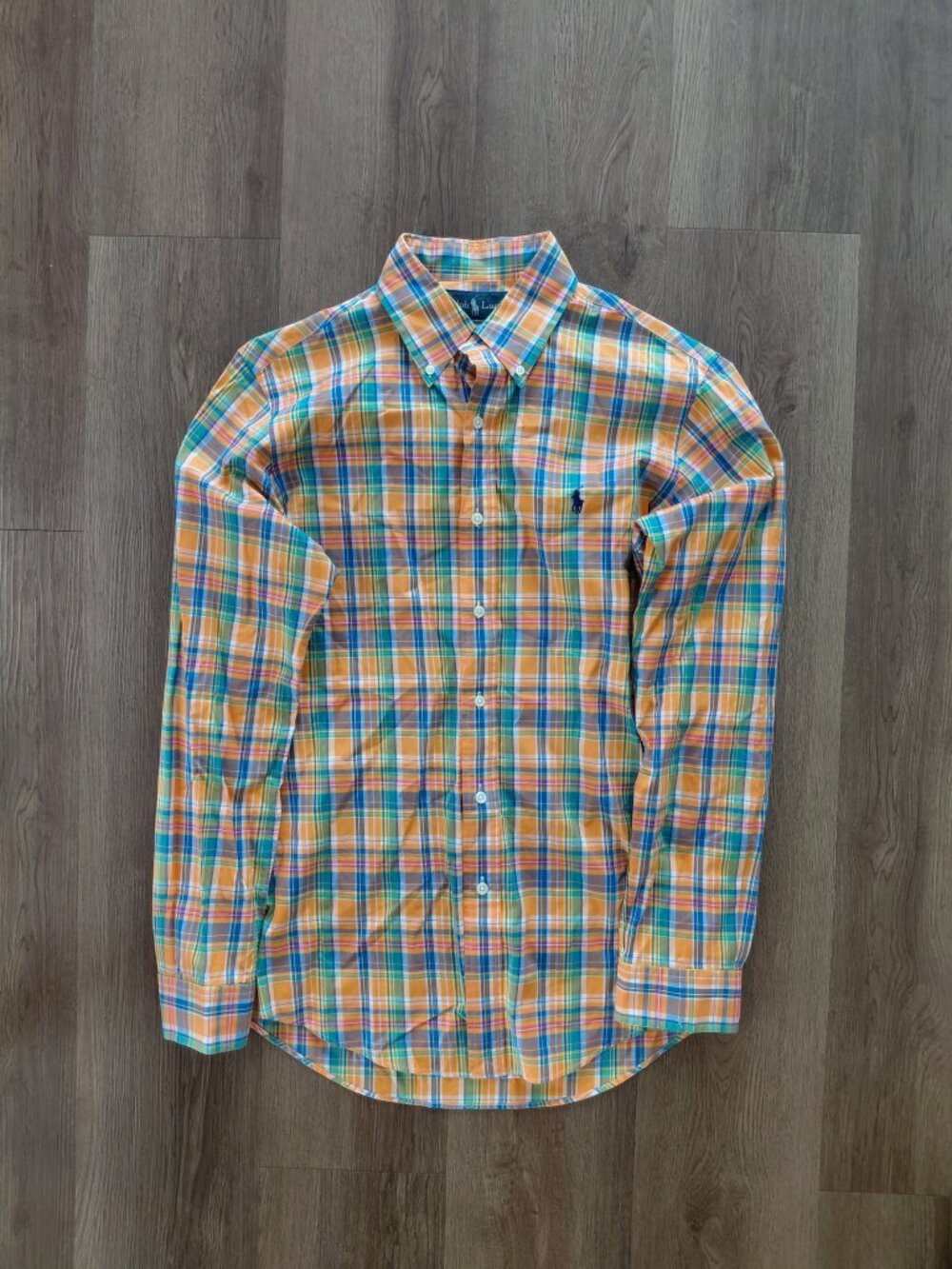 Polo Ralph Lauren Custom Fit Dress Shirt | Men’s Medium | 100% Cotton | Colorful